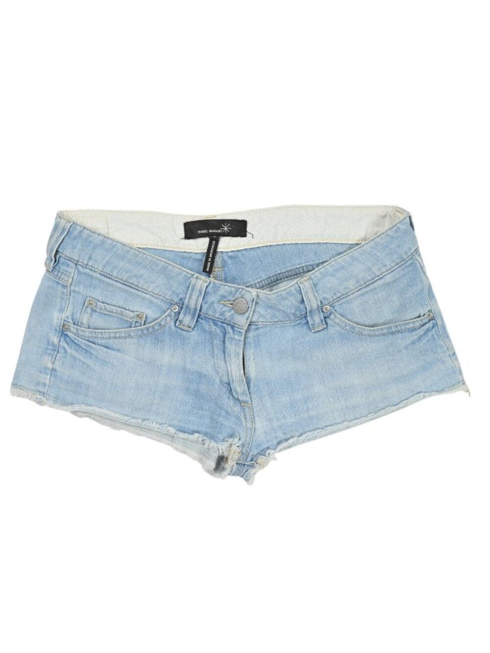 Isabel Marant Micro Denim Shorts in Blue
